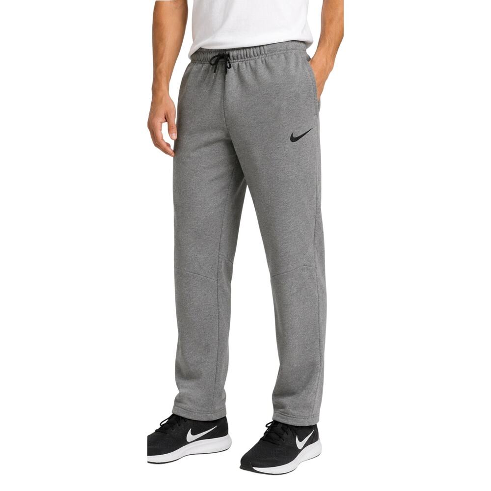 Nike Dri-FIT Gray Therma Training Sweatpants, Straight Leg Athletic, Men Medium